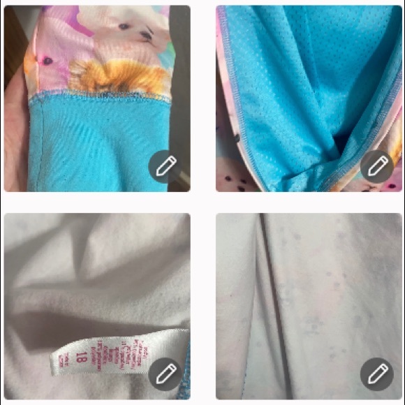 Justice dog🐶Coat 18+🌸Premium👖12.5+Justice Sport Bra Sz 32 - Picture 15 of 17